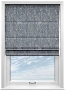 Cascade, Cornflower - Roman Blind